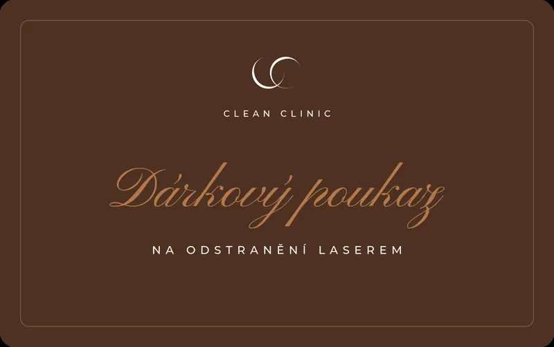 Dárkový poukaz Clean Clinic - přední a zadní strana