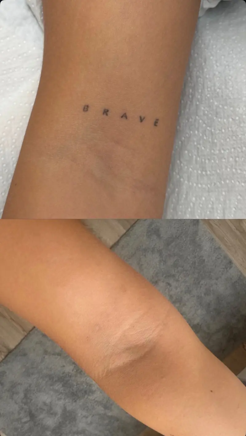 3. sezení · Zápěstí · nápis BRAVE